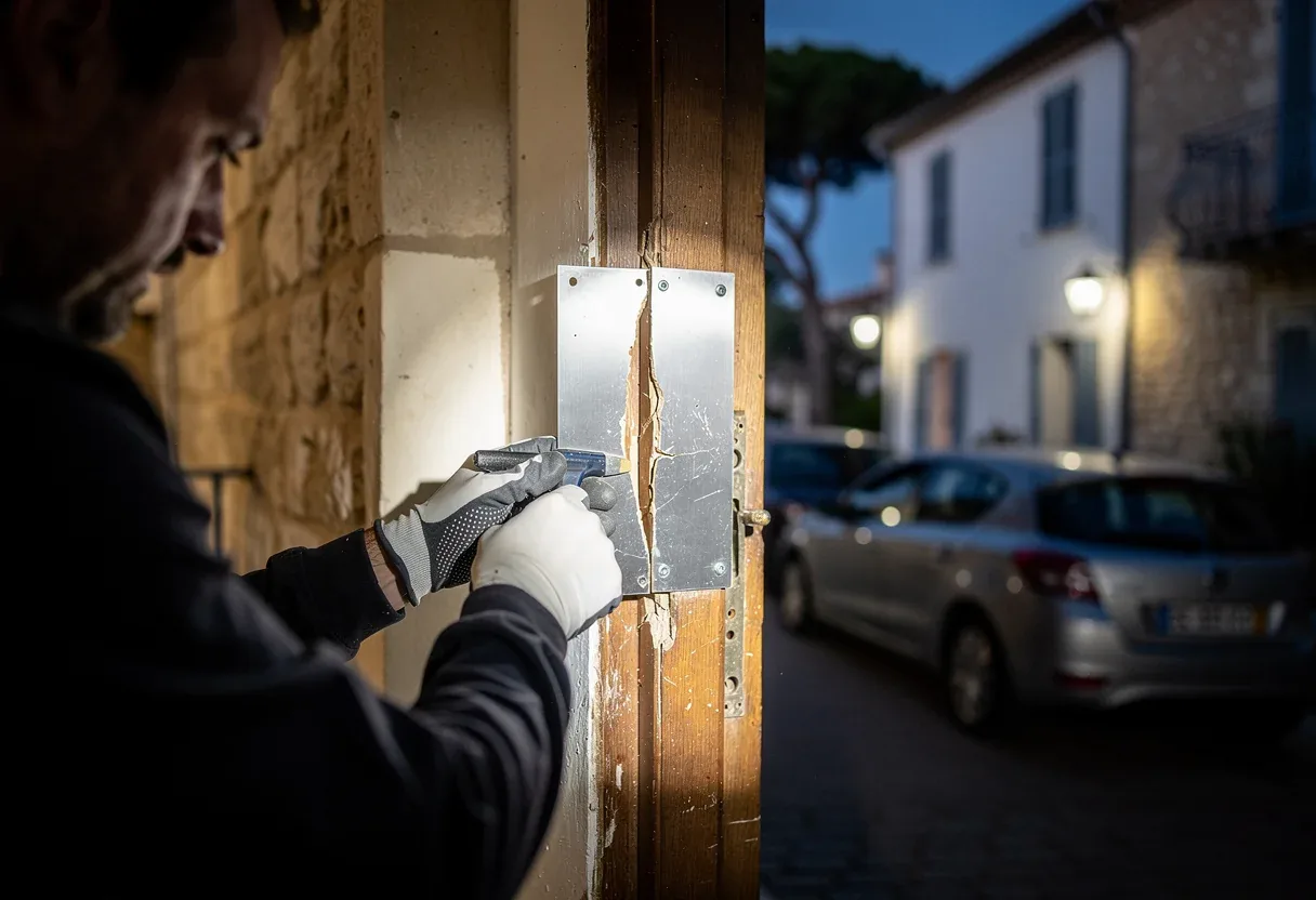 Mise en sécurité d'une porte après effraction à Argelès-sur-Mer